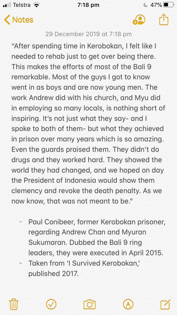 M__CSI's tweet photo. #istandformercy
Never forget the lives of #AndrewChan and #MyuranSukumaran and their incredible work in #Kerobokan. Thank you #PaulConibeer for your words. https://t.co/qBrdJboQzq