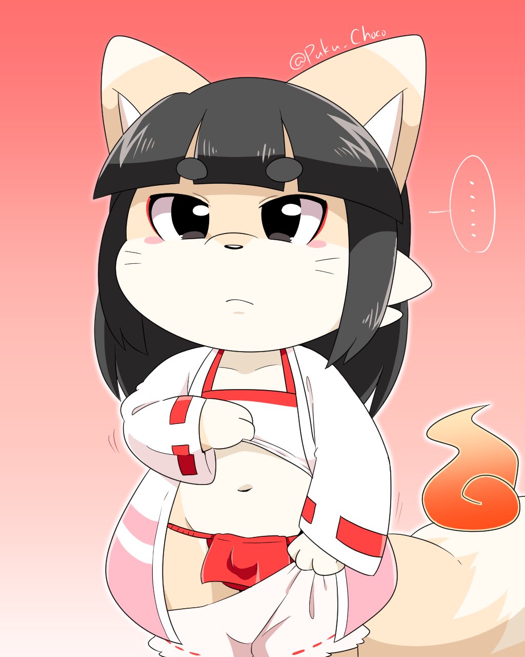 時雨プックル🌱 on X: 飛鳥🦊 巫女さんの格好をしている狐の「男の子」。 幼女みたいな見た目の理由は、「客引きの為」。  これでも数百年生きてる。 t.co8ozndbVoDp  X