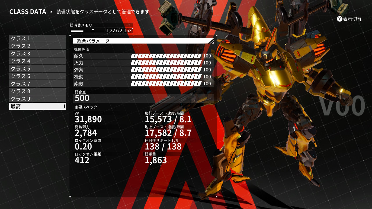 ジャルム 総合点500達成 デモンエクスマキナ Daemonxmachina Nintendoswitch ジャルム 総合点500達成 デモンエクスマキナ Daemonxmachina Nintendoswitch