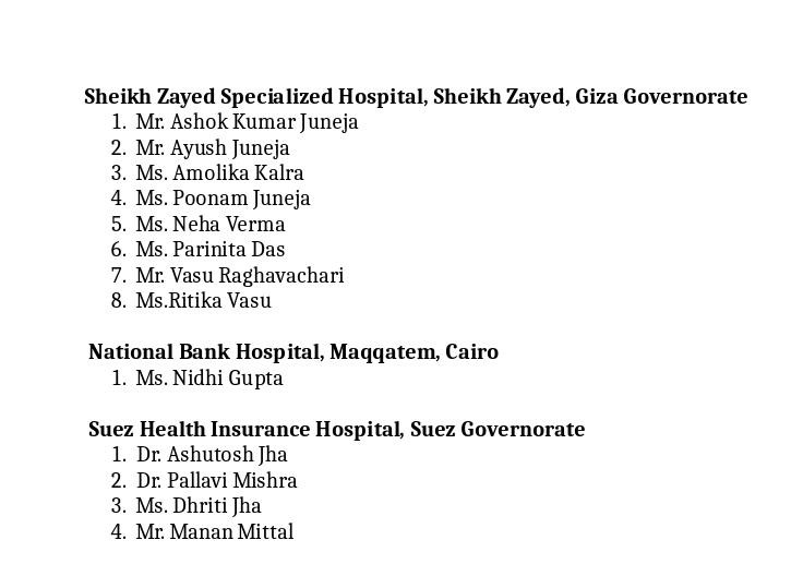 India in Egypt tweet media