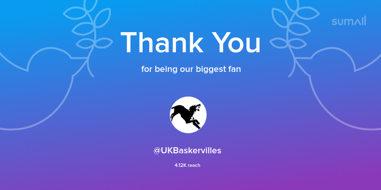 JSDevonCountry's tweet photo. Our biggest fans this week: UKBaskervilles. Thank you! via https://t.co/e9omkrWrR8 https://t.co/ptQk2BePSt