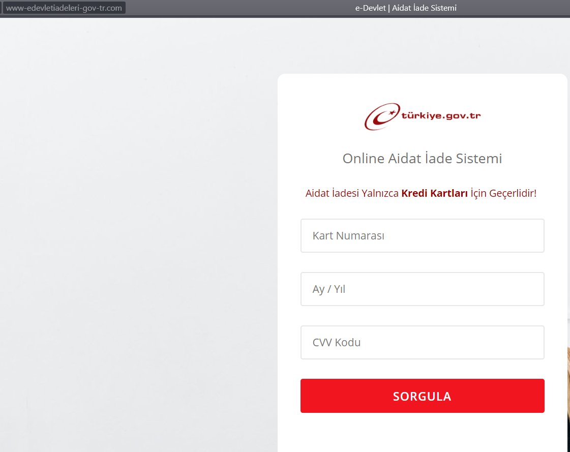 Attackers in #Turkey claim that refund for credit card subscriptions. They only ask credit "card number - date - cvv" #CyberSecurity #CreditCard #Phishing
