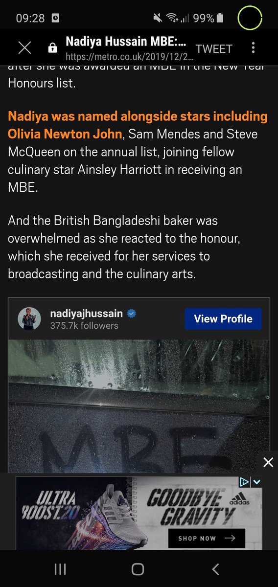 Snoop_mcgraw's tweet photo. @junesarpong @BegumNadiya @MetroUK Finally found what she received it for... is that it?! Is that all you have to do now to get a MBE? https://t.co/ky0y2fJFjx