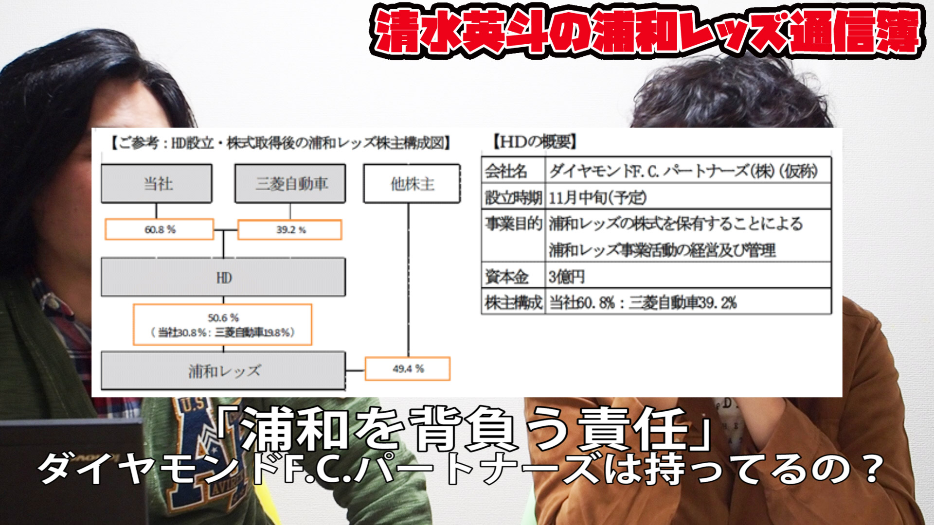 Ug そもそも 浦和を背負う責任 って 最大株主のダイアモンドf Cパートナーズは持ってるのかよ 恐怖の三菱出身社長ガチャ 他のjクラブが改革に邁進する中 こんな低確率のガチャを4年に1回しか引けない浦和に未来はないよね 言いたい放題を言っており