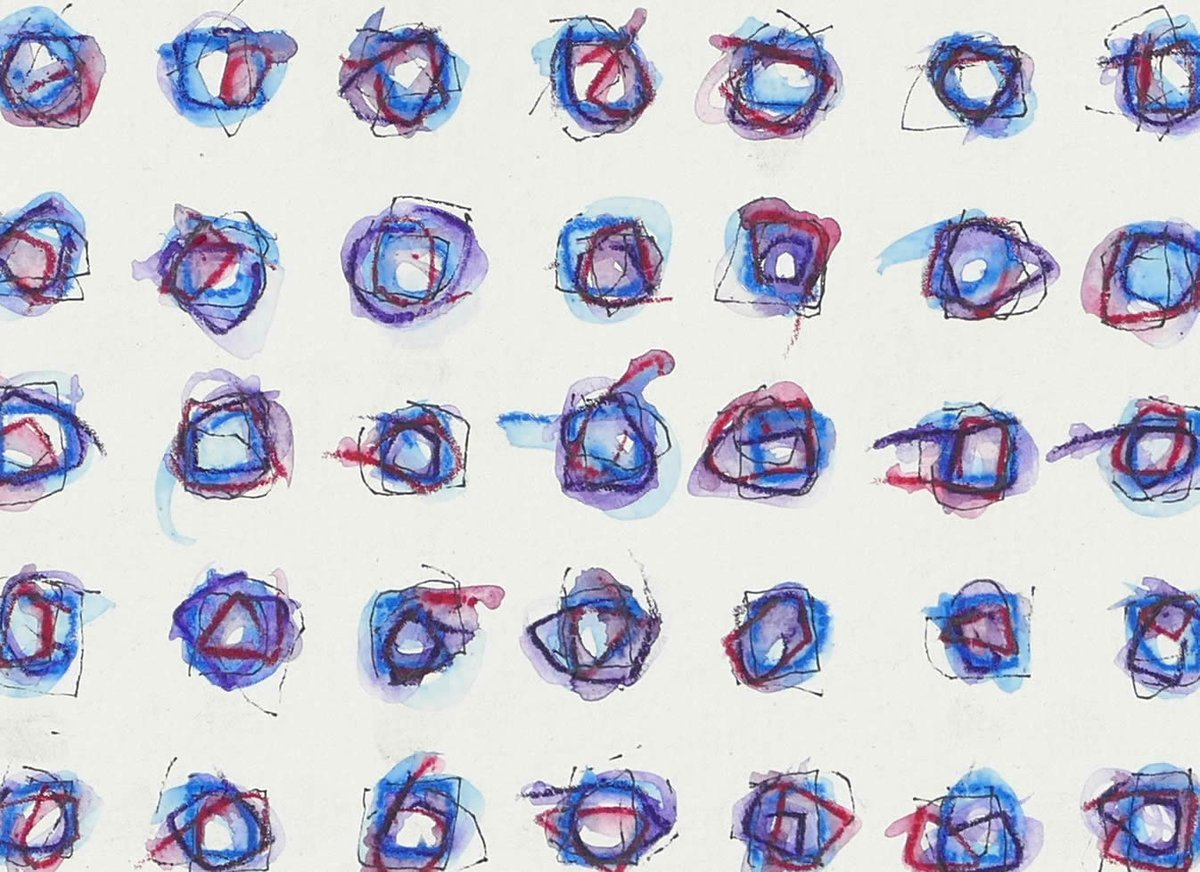 DavidSmithArt's tweet photo. "So Oft Be Beguiled" - #Inktense pencils and #ink on gessoed handmade Indian recycled rag paper.
#NonObjectiveDrawing #asemic #contemporaryartist #workonpaper #ContemporaryDrawing #AbstractArt #DavidSmithUK #minimalism #AbstractDrawing #postminimalism https://t.co/RHGtaJ7BCO