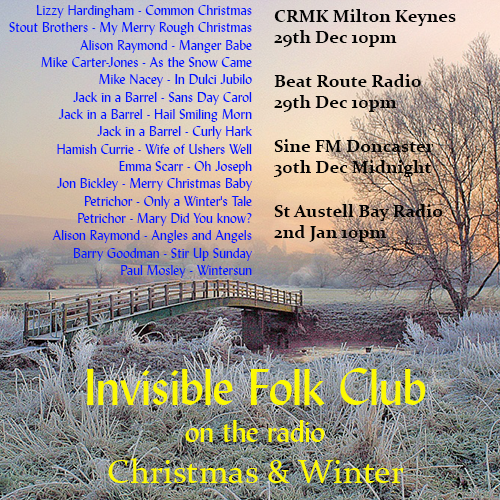 only1human's tweet photo. The Invisible Folk Club on the radio

@rsabofficial
#crmk
@CRMKOnline
@sinefm
@BeatRouteRadio 
@paulmosley https://t.co/ck6UMbwku0