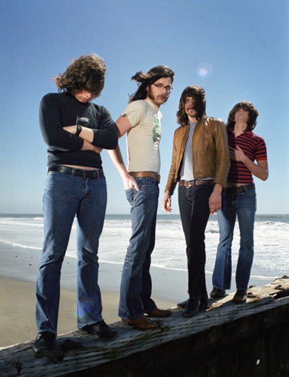 Slurred_III's tweet photo. Can we spot the 70’s influence here?  I think so.  We cover Kings of Leon’s track ‘Molly’s Chambers’ which was released in 2003 (based on a thin kozzy song-line). Great track with a rocktastic guitar solo and drum-fill in the latter half of the song.  Rock on boys!🤘#70srock https://t.co/OCIq98Hz3S