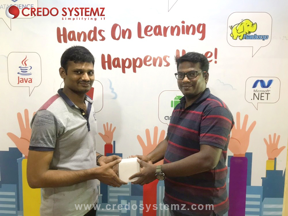 credosystemz's tweet image. We are happy & honored to share our Angular trained candidate Mr.Venkatesh placed in Sophista Software Solutions as a Angular Developer.
Know more about: bit.ly/2ZCzVvh
Free Demo Session: +91 9884412301 / 9600112302
#AngularCertificationCourse #CredoSystemz #Placements