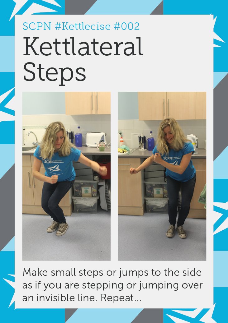 ScotCancerFnd's tweet image. 💪 We have one last challenge of the century!! Should you wish to take part in our BIG Kettlecise challenge, all you need to do is follow the link complete all the moves as many reps as you can! #familyfun #Kettlecise | Scottish Cancer Prevention Network buff.ly/2Lh2ENr