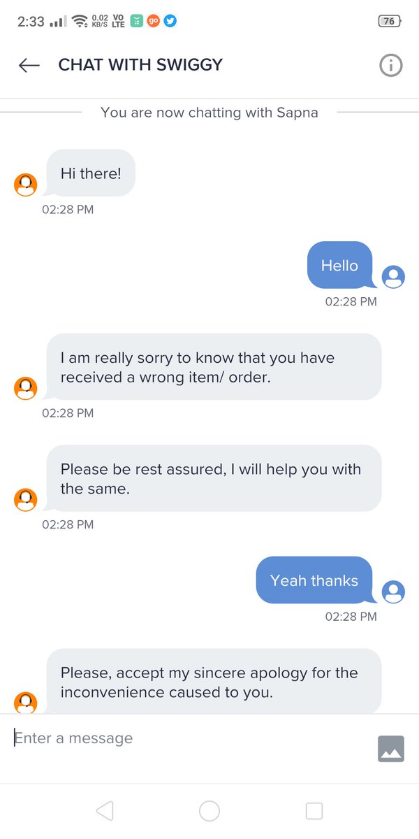 ladoodecor's tweet photo. Ordered chicken biryani and received mutton biryani.
Order #60679426964 &amp; swiggy says to drop a mail.really? @swiggy_in @SwiggyCares https://t.co/HCCm7I97tV