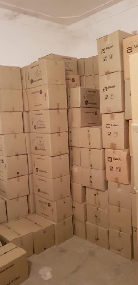KpDrug's tweet photo. Drug Inspector Nowshera along Azakhel police raided a private warehouse at Amangarh &amp; recovered punjab government owned drugs worth millions. The said stock was robbed from TCS warehouse in Lahore for which FIR was already lodged in #Lahore. https://t.co/UQf4s4QyQD