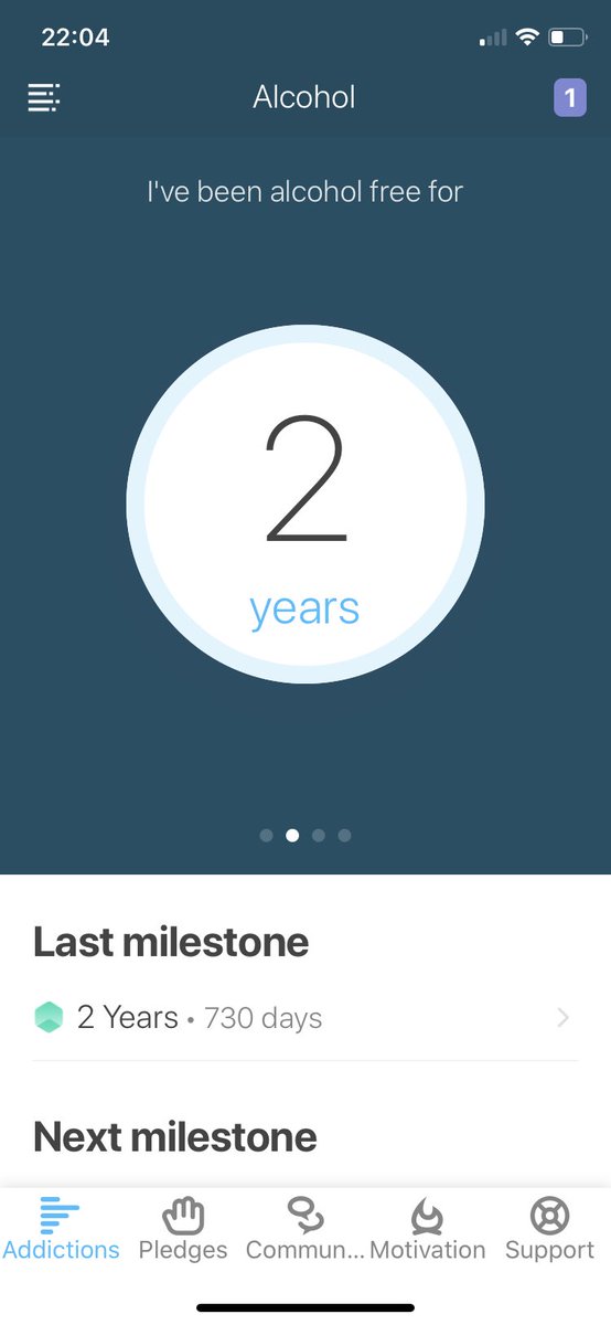 CalamKate's tweet image. Two years no beers