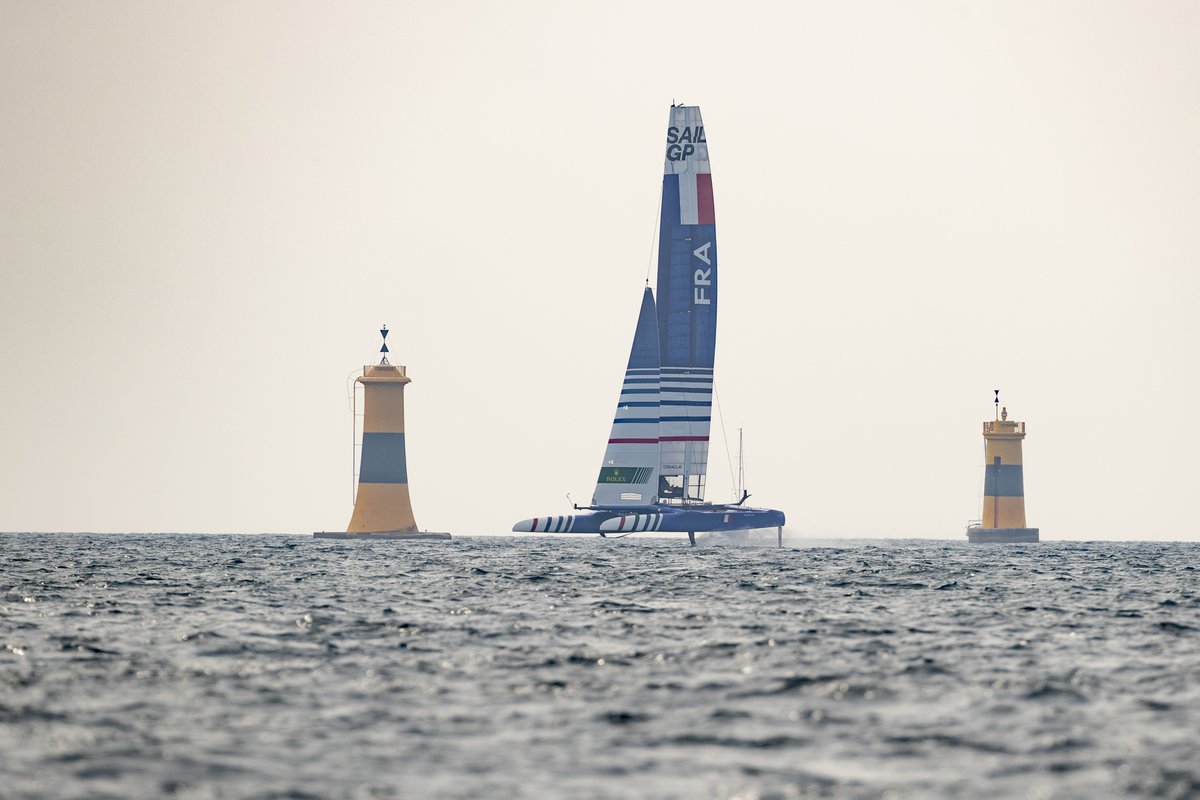 Petit souvenir de Marseille 🚀🌞

#SailGP

📸 @eloi_stichelbaut