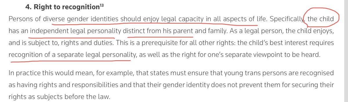 Another common tactic is to talk about “minors” say you mean 16-18. Then switch to “child”. Talk a lot about a child’s legal rights and their autonomy. This is another attack on parental responsibility. As is made more explicit. They want Parental Consent to be over-ridden