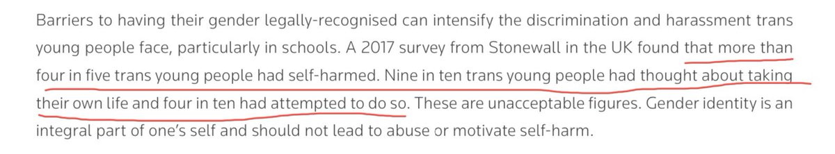 We now have more of the Stonewall Stats. Now 80% have self harmed and 90% have contemplated suicide. Does nobody actually question this data? I have NEVER seen any Civil Rights movement weoponising suicide the way this lobby group do.