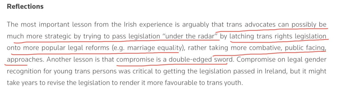 Lessons from Ireland. “Latch onto” popular legislation. Get stuffed passed under the radar. The U.K. ran out of time on an obscure bill regulating counselling practitioners. It was actually trying to outlaw any therapy to resolve Gender Dysphoria! We see you  @GeraintDaviesMP