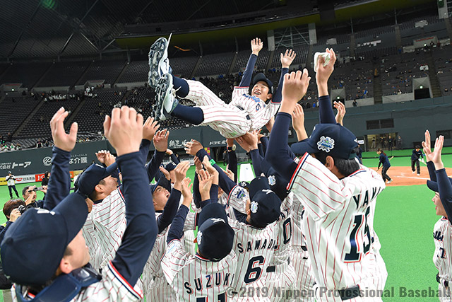 日本野球機構 Npb A Twitteren 各球団ジュニアチームの日本一決定戦 Npb12球団ジュニアトーナメント2019 Supported By 日能研 は29日 札幌ドームで大会最終日の決勝トーナメントが行われ 決勝で東京ヤクルトjr が東北楽天jr を4 0で下し 14年ぶり2度目の優勝を