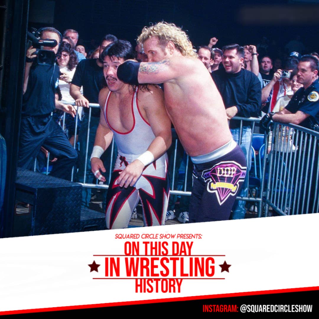 SqrdCircleShow's tweet photo. On This Day 23 years ago, December 29, 1996. WCW Presented Starrcade from the Nashville Municipal Auditorium in Nashville, Tennessee.
_
#EddieGuerrero defeated @RealDDP to win the vacant WCW United States Heavyweight Championship (15:20)
_
#Starrcade1996 https://t.co/fB49yalcde