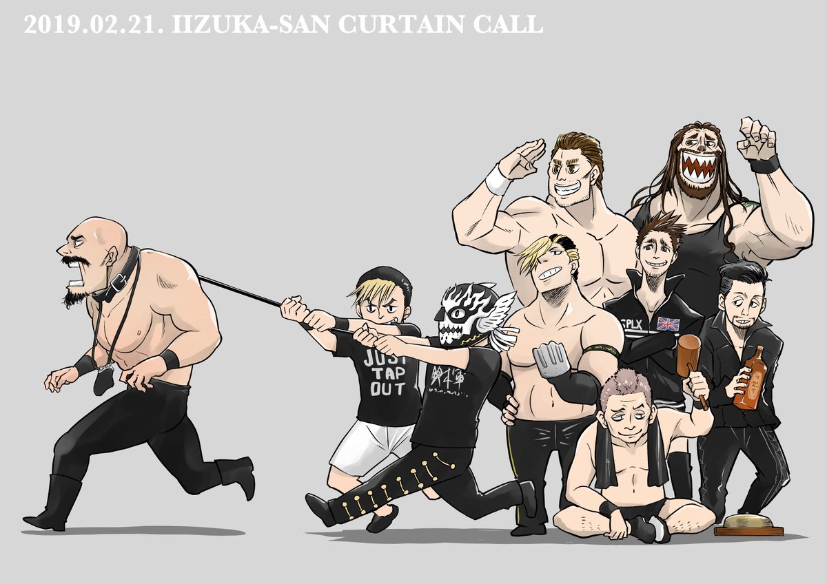 #2019自分が選ぶ今年の4枚 
#新日本プロレス #njpwfanart
RT多かった4選。今年は鈴木軍から始まって、多くの方に絵を見てもらえました。ありがたし。来年もマイペースに描いていきたいです。 