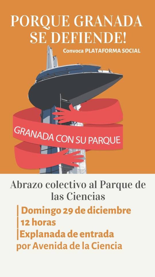 _antoniotejada's tweet photo. No faltes. Granada está en juego. Si alguien cree que no hay motivos para reivindicar este “abrazo” a @ParqueCiencias que lo justifique sin trasfondos políticos. Volvemos a perder autonomía, independencia y gestión #MarcaGranada #SienteGranada #DefiendeGranada #GranadaConsuParque https://t.co/SFq9wavvBk
