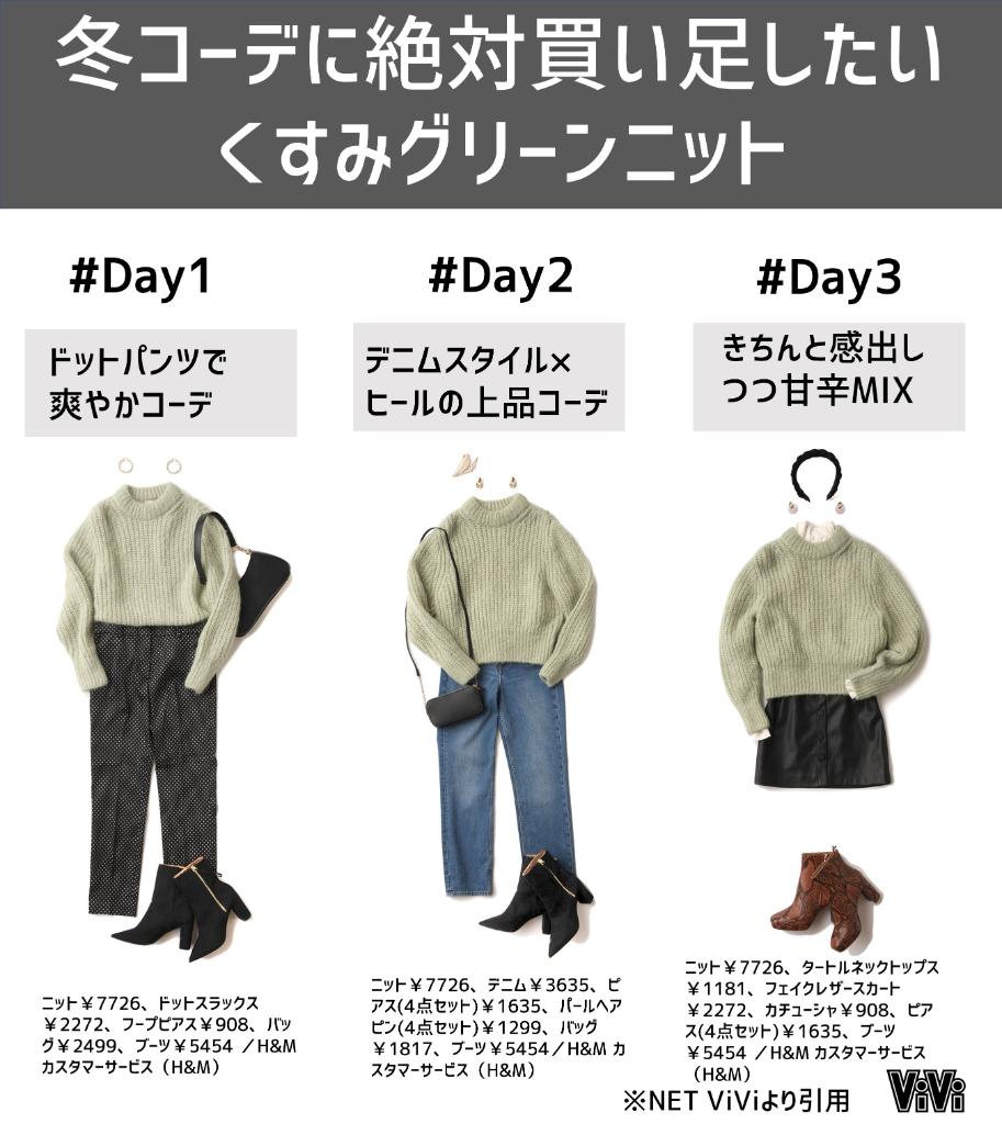 Vivi Na Twitterze 冬コーデは暗くなりがち H Mのくすみグリーンニットを合わせてゆるく可愛くなっちゃお T Co Ff8uqiwof0 Vivi Na Twitterze 冬コーデは暗くなりがち H Mのくすみグリーンニットを合わせてゆるく可愛くなっちゃお T Co Ff8uqiwof0