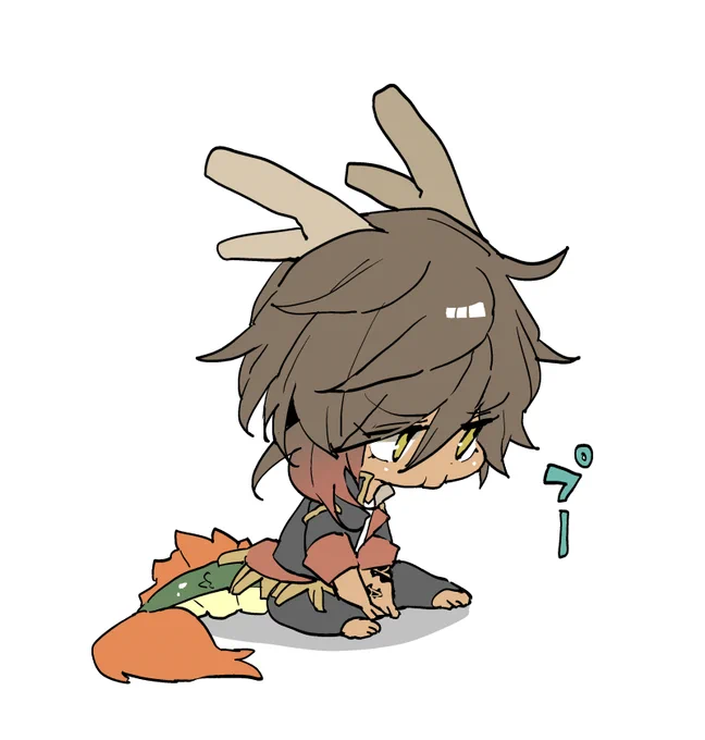 すねているこくり 