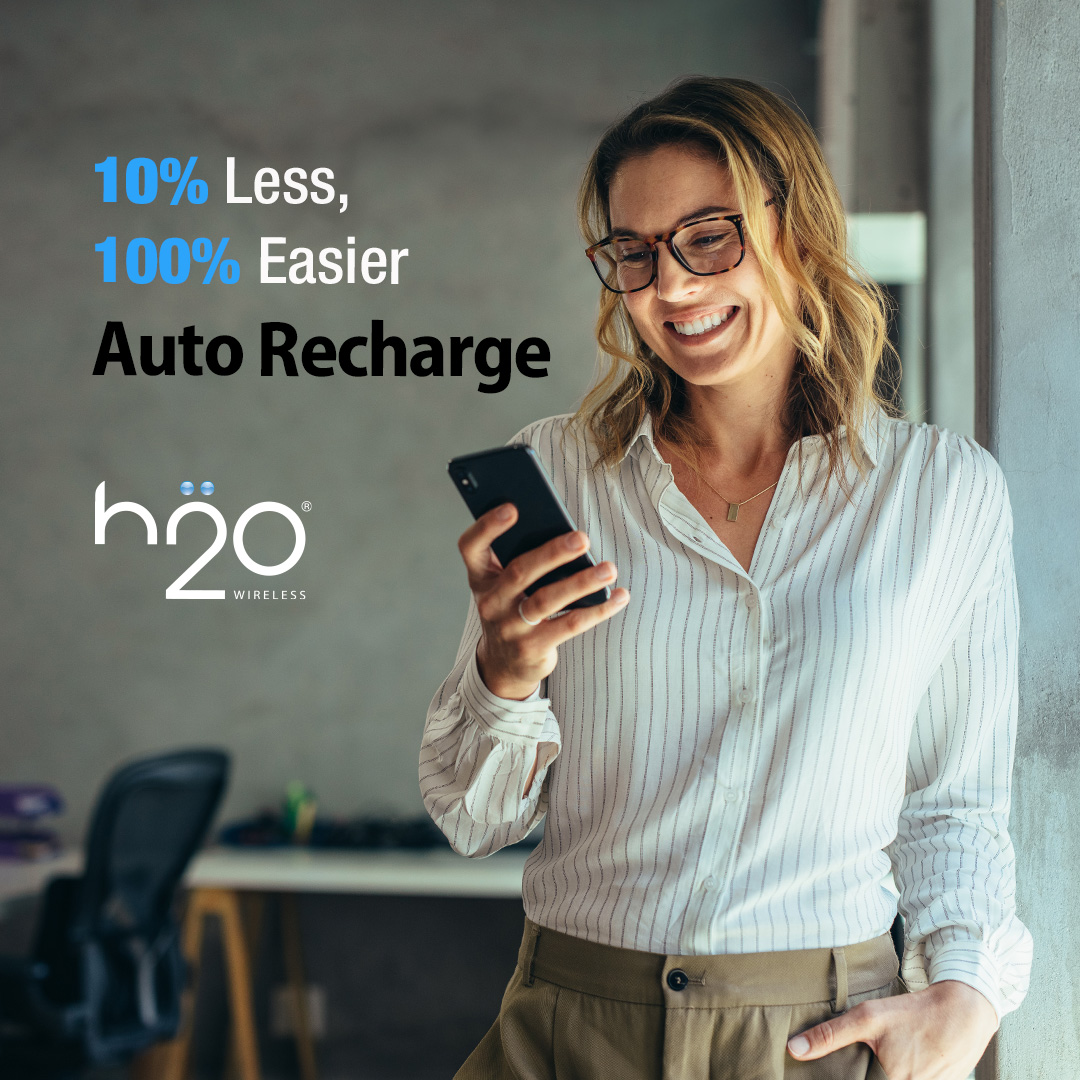 H2OWireless's tweet photo. Go into the #NewYear saving! Sign up for Auto Recharge today and save 10% off your monthly bill. #h2owireless #h2owirelessnow #h2o #nocontract #prepaid #wireless #savings #wirelessdeals #wirelesssavings #autorecharge #discount #explore https://t.co/Me061EBkqy