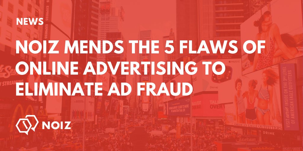 NOIZchain's tweet photo. #AdFraud will consume $42 billion in 2019, making it one of the most lucrative criminal industries in the world. Here's now NOIZ is fixing the issue >>> https://t.co/snaKdp406T #NOIZ #AdvertisingFraud #DigitalAds https://t.co/Auv97kkrXY
