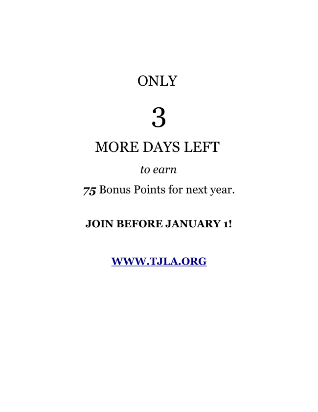 3 Days To Earn 75 TJLA Bonus Points conta.cc/2rqB7Fq