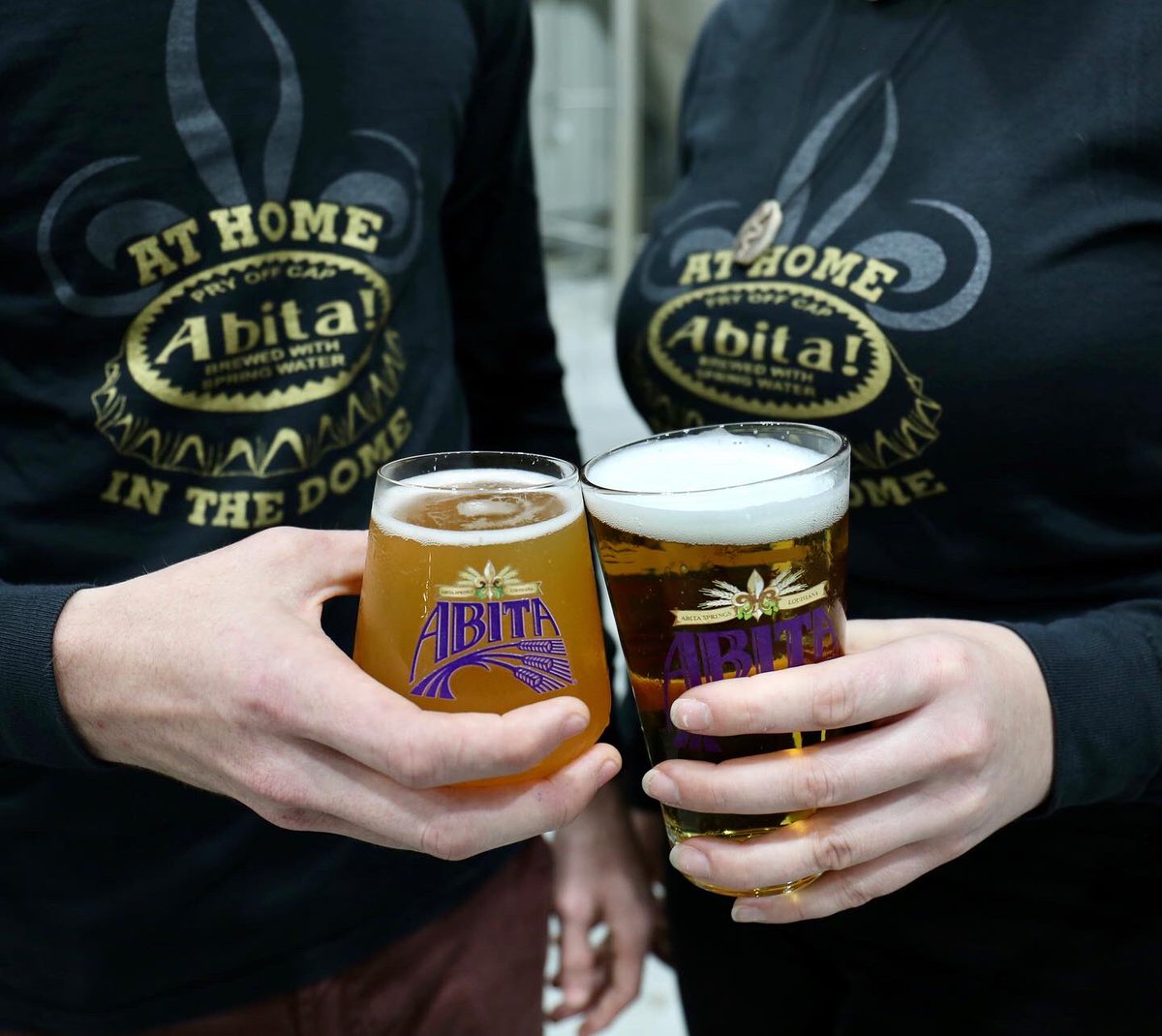 TheAbitaBeer's tweet photo. WOKE UP HUNGRY FOR SOME PANTHERS π½ We may not be in the Dome today but with the #WHODAT nation, we are at home in the dome anywhere!
*We have a limited amount of these shirts available in our tap room.
#abitabeer #abita #abitabrewery #athomeinthedome #brewdat #saints #panthers https://t.co/xHzWPLp5AE