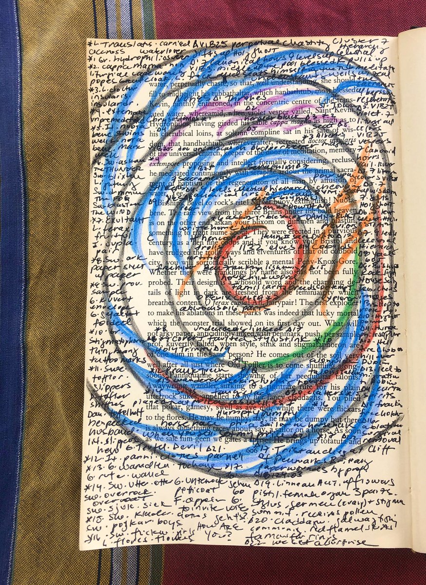 LookUpYoga's tweet photo. Every Sunday our FW reading group gets emailed a new page. Today we see St Kevin take a regenerating bath on p 606, itโs such a fun, inspiring page I dove into my spare ๐๐๐ #wakepages https://t.co/7RTSGzmPaC
