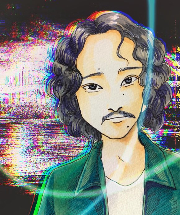 理想の顔を見つけたっ！ロン毛パーマに髭！こういう顔好き😭♡ #上杉柊