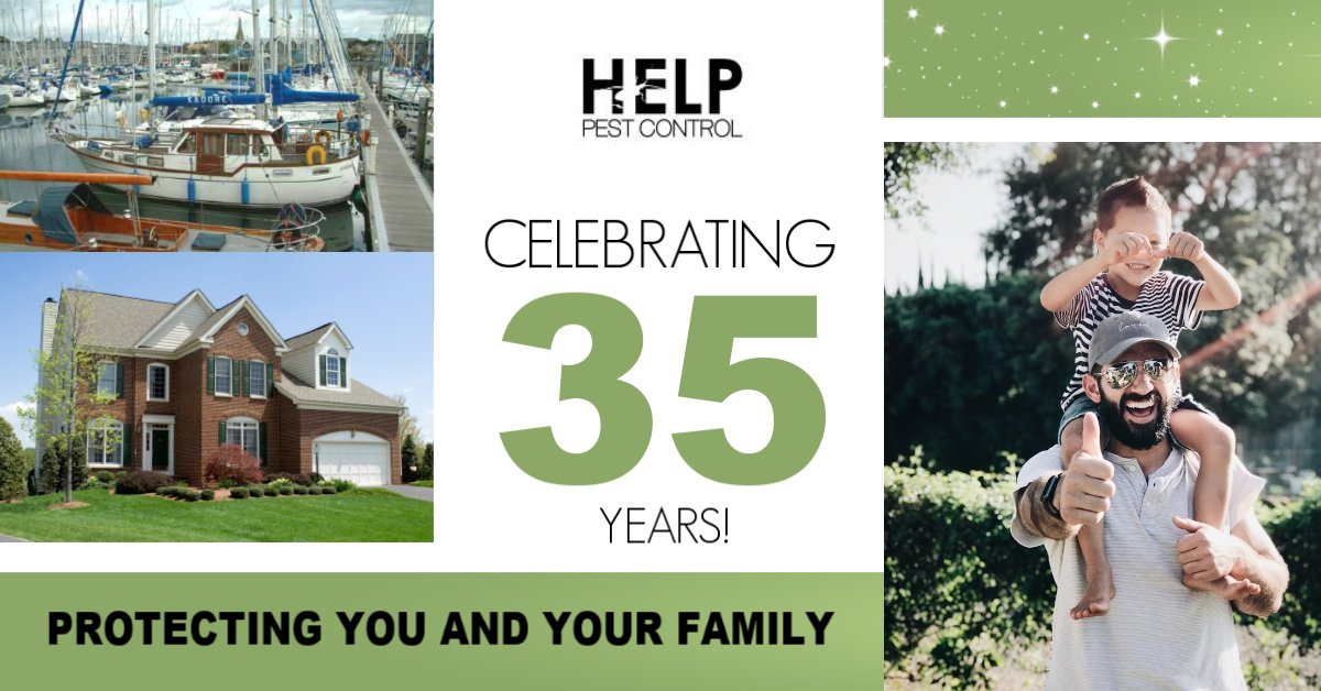 35 years and still going strong! HELP Pest Control is excited for the coming new decade and we would like to thank all of our customers, old and new, for another fantastic year.