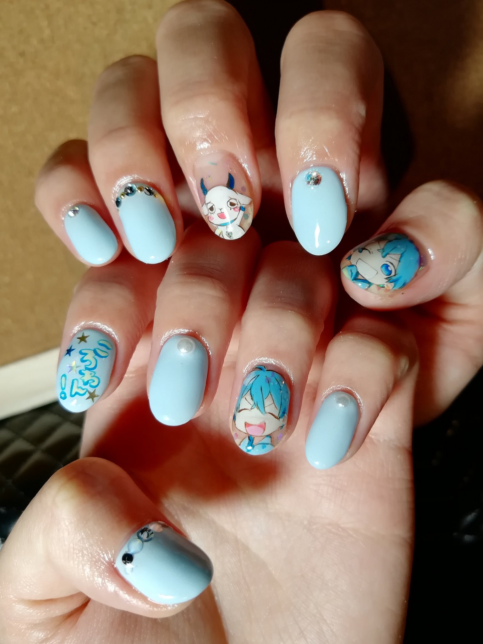 Twitter এ Erie S Nerd Nails お客様ネイル すとぷりのころんくん 申し訳ないことに存じ上げませんでしたが 黒子っちみたいで超可愛い 年始イベント楽しんできてください ありがとうございました ネイル 痛ネイル キャラネイル 手描きイラスト 手描き