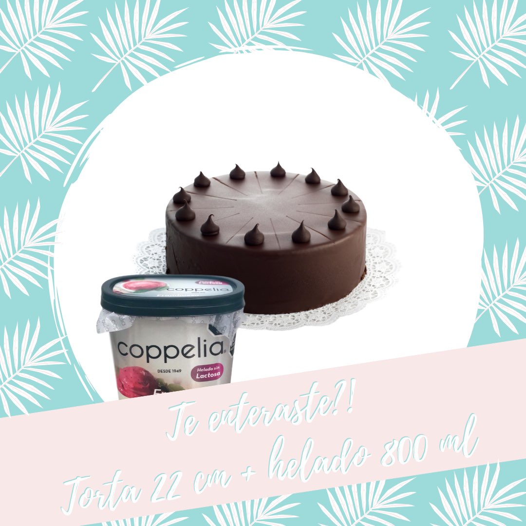 CoppeliaChile's tweet photo. 🍰 + 🍨 ... Últimos días para disfrutar de estas ricas ideas  ‼️ 
👉🏼 https://t.co/Dh0w2JSQD1 

#coppeliachile #chile #disfrutar #compartir #helados #helado #heladeria #cafeteria #pasteleria https://t.co/DREyMnWaoR