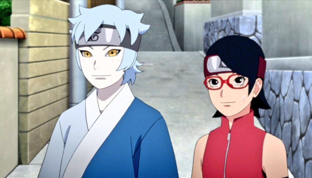 Borusumi &amp; Mitsusara 😘

#Boruto #Sumire #Sarada #Mitsuki