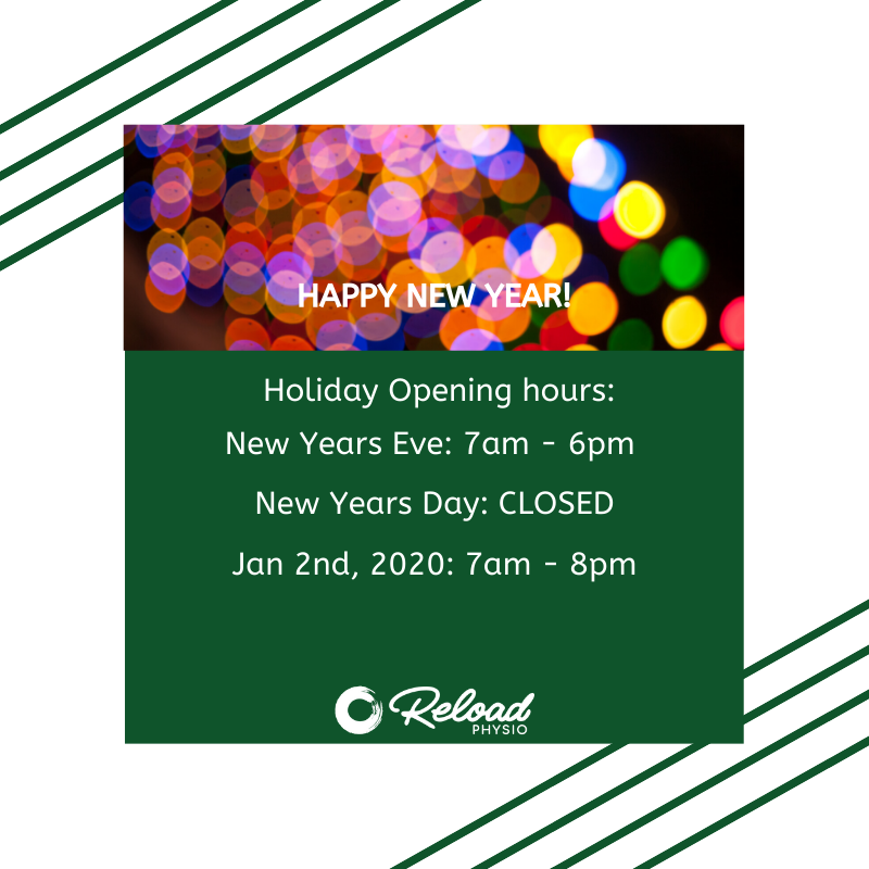 ReloadPhysio's tweet photo. 🎉 NEW YEARS OPENING HOURS 🎉 https://t.co/GPvkBojLXv
