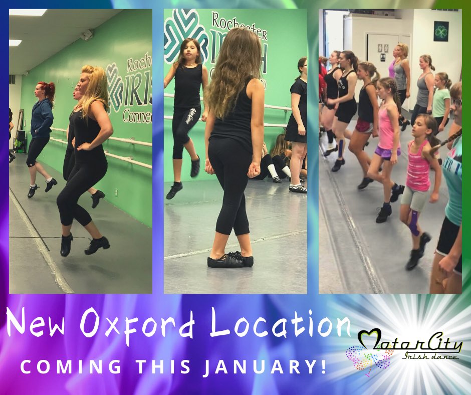 motorcityirishd's tweet photo. NEW location coming to Oxford, Mi!!  

⭐️No experience needed!
⭐️No long-term commitments!
⭐️No pressure - just fun!

We are a non-competitive Irish dance academy and performance company! 
https://t.co/WoTal8YllT

#irish #irishdance #oxfordmi #Oxford #downtownoxford #detroitirish https://t.co/7w7RBVNKFl