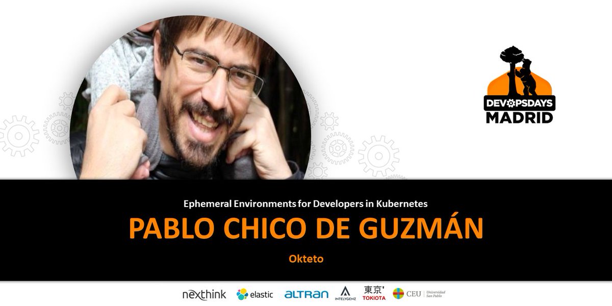 Nuevo Speaker de <a href="/DevOpsDaysMad/">DevOpsDays Madrid</a> 2020: <a href="/pchico83/">Pablo Chico de Guzman</a> de <a href="/oktetohq/">Okteto</a>. ¡Y activamos de manera temporal de nuevo el descuento Early Bird para celebrar la publicación de los speakers y charlas del evento ! Entradas a 51,67 € indicando el código promocional "NAVIDAD". #devopsdays