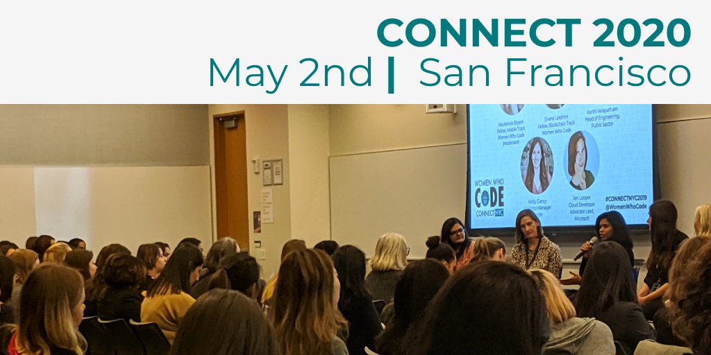 WomenWhoCode's tweet photo. 🚨Save the Date! #ConnectSF, the premier female-friendly #technical conference is May 2nd 🙌🏽. Stay tuned for the opening of ticket sales. https://t.co/tCSEYk20aZ