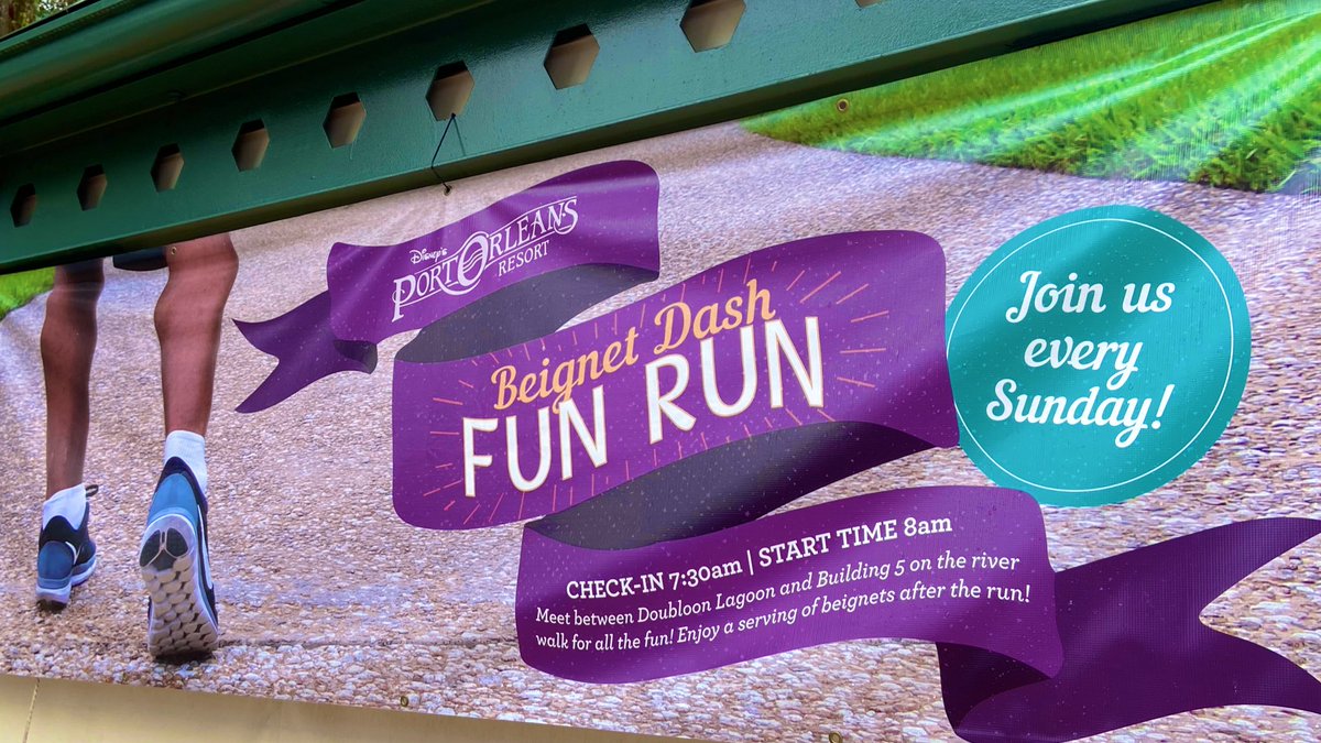 HippyDisneyGuy's tweet photo. 🎉Just ran the “Beignet Dash” at Disney’s French Quarter Resort! 🎊

Free beignets &amp; a medal at the finish! 🥇 🌟  🙌🏽
#fqBeignetDash #WaltDisneyWorld @runDisney #BeignetDash https://t.co/fotE4zYA0T