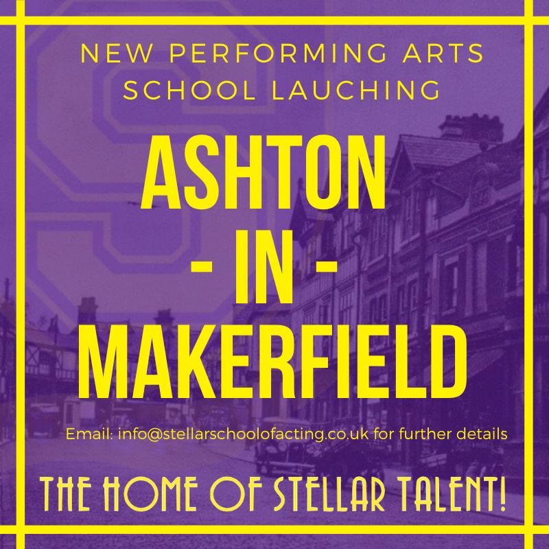 New School Launching!!!

#AshtonInMakerfield 

For further information, please email: info@stellarschoolofacting.co.uk