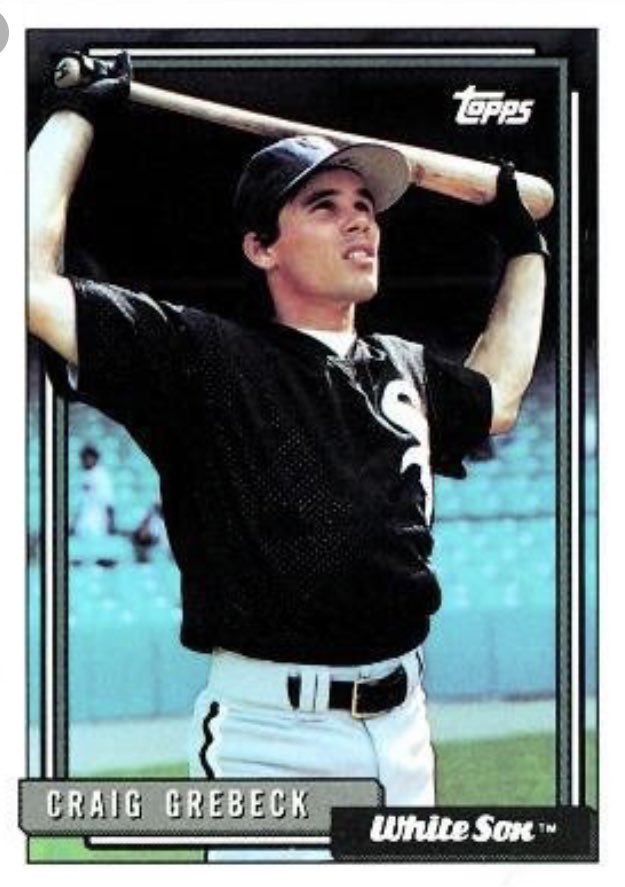 SoxNerd's tweet photo. Good morning #WhiteSox fans! #CraigGrebeck, aka The Little Hurt, is celebrating No. 55 today https://t.co/6PipukJDWh