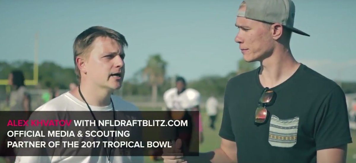 TropicalBowlUSA's tweet photo. Want to thank Scout Alex Khvatov of @NFLDraftBlitz the @TropicalBowlUSA Scouting Partner since our inception! Scouted players like Jojo Natson (Rams) and Devlin Hodges Pittsburg Steelers QB. #TropicalBowl #NFLDraftBlitz @FloFootball
https://t.co/IIdThBWAq7 https://t.co/IDaOjrkaE7
