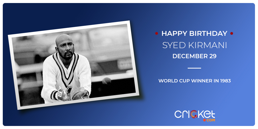 Happy birthday to the wicket-keeping batsman in India\s victorious 1983 World Cup campaign, Syed Kirmani 