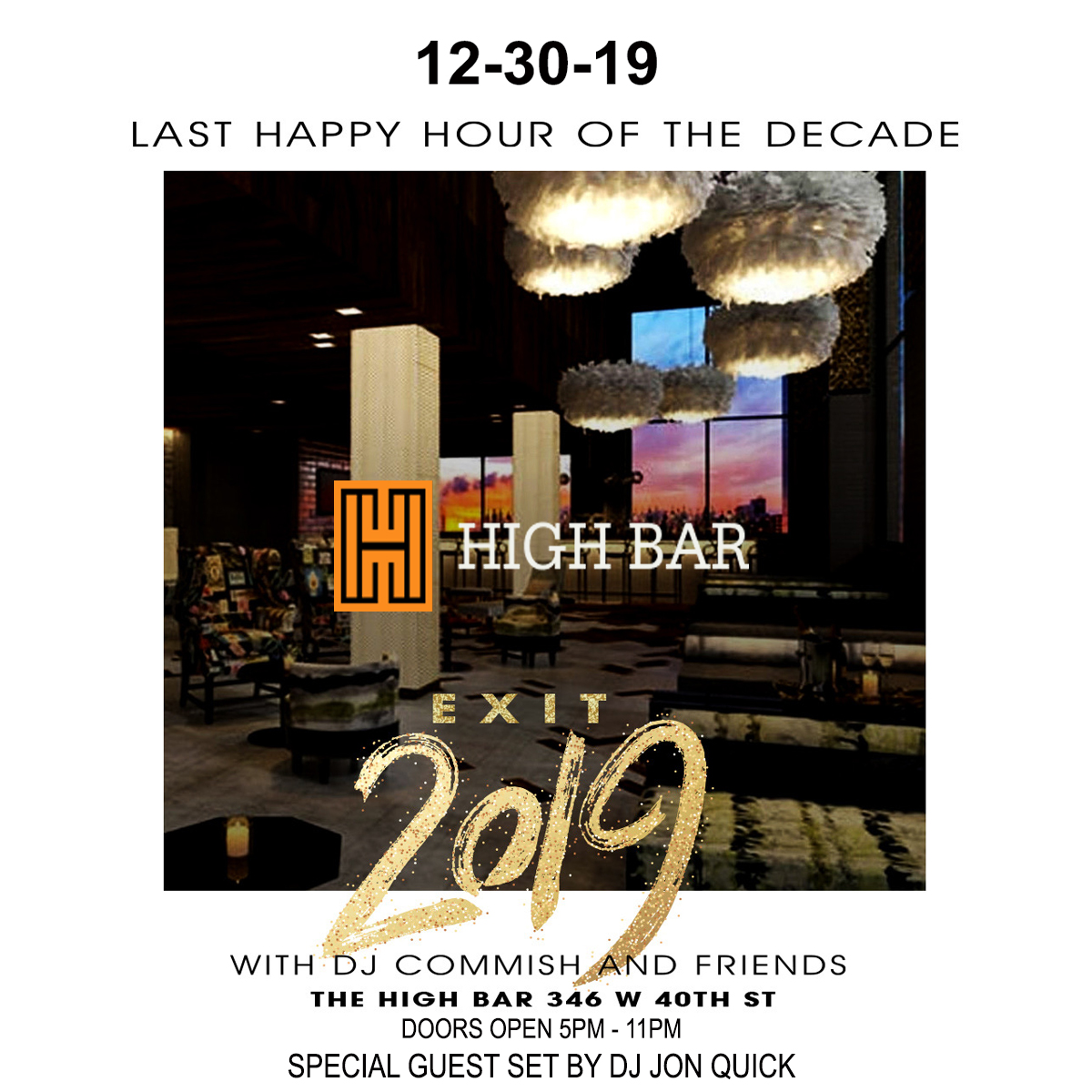 djcommish's tweet photo. My Last Event Of The Decade is Monday! #Exit19 - https://t.co/nLx9bwxrpp https://t.co/nR8tXZG6hE