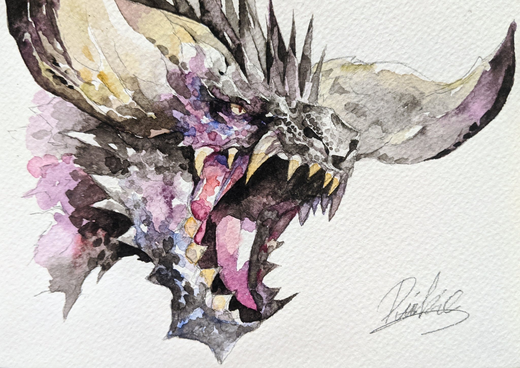 X on Twitter: 製造元特別価格 ネルギガンテ 水彩画 アート/写真