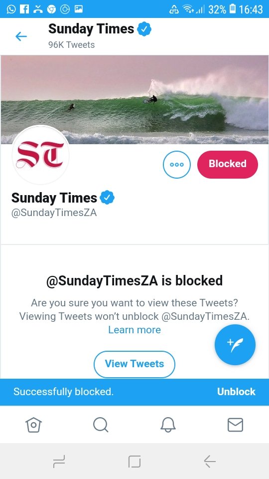 vuyanimoerane's tweet photo. Why don't we #Cancel/block @SundayTimesZA .. just like we dd wt News24?
Can't we invoke the "Singayi susa sithanda" Winnie Madikizela Mandela element in us just to close this bloody year?! Amagwala kulo nina..
#BlockSundayTimes
@LandNoli https://t.co/z8vu0Amf0L