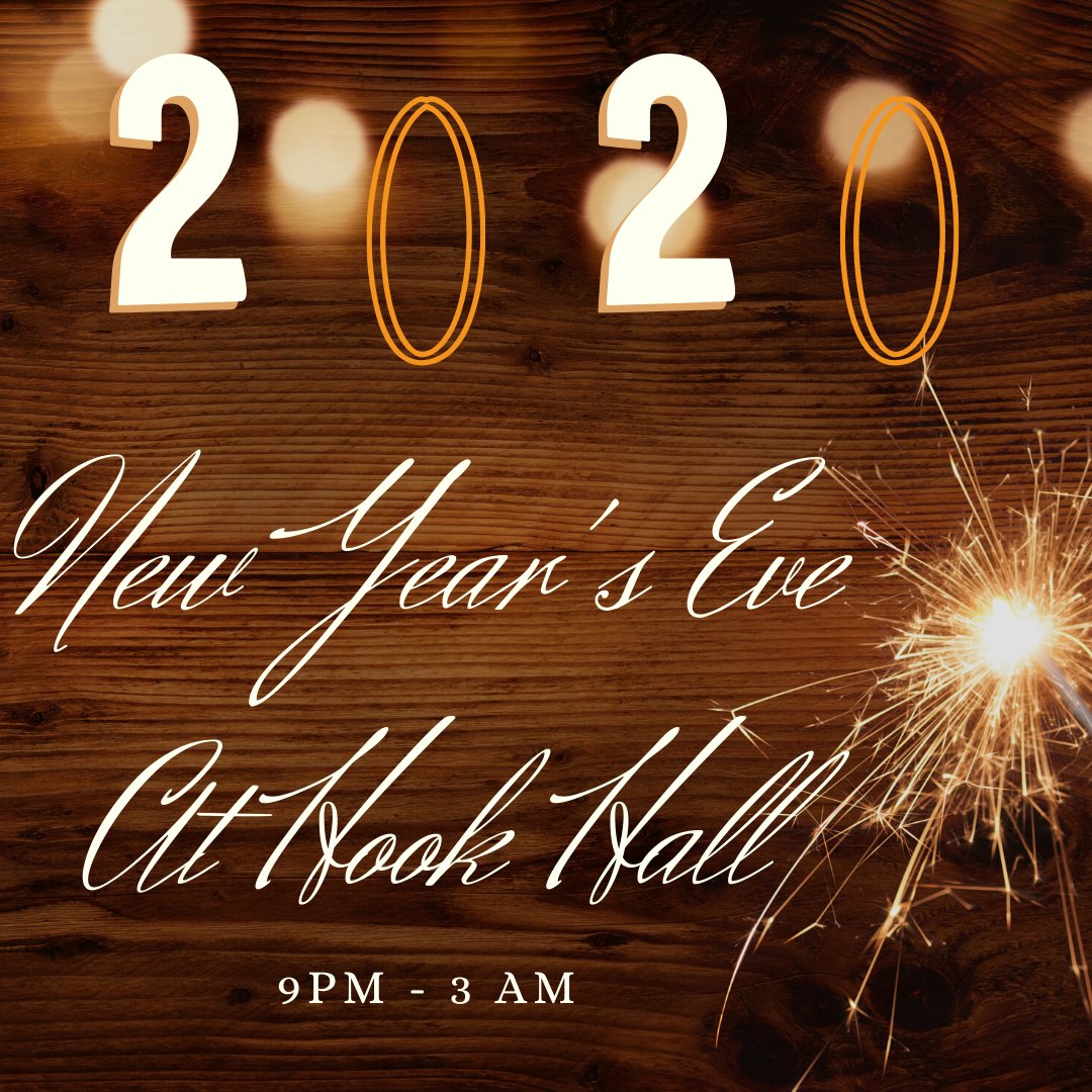 It's almost time to ring in the new year- did you make your plans yet? Check out all Hook Hall has to offer for your 2020 celebration! 

#2020 #NYE #DC #WashingtonDCEvents #DCEvents #NewYearsEvents