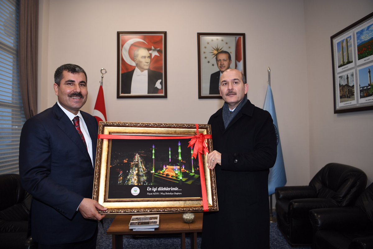 Feyat_ASYA's tweet photo. Yeni terminalimizin açılışına teşrif ederek mutluluğumuza ortak olan İçişleri Bakanımız Sayın Süleyman Soylu’yu nazik ziyaretleri ve desteklerinden dolayı şahsım ve hemşehrilerim adına şükranlarımı sunarım. https://t.co/xjlj4Oijj1